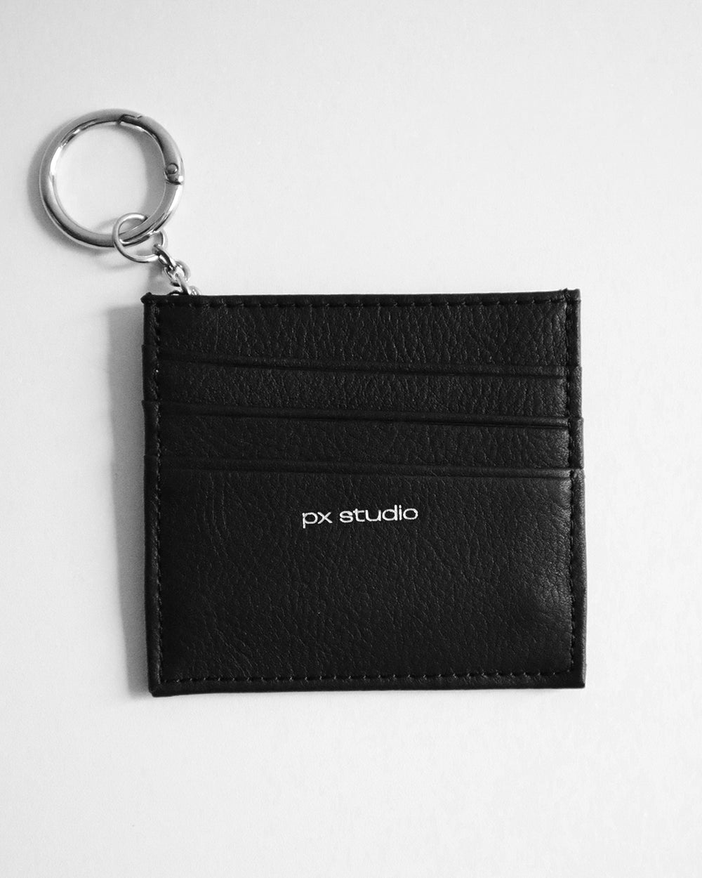 CARD SLIP LEATHER BLACK