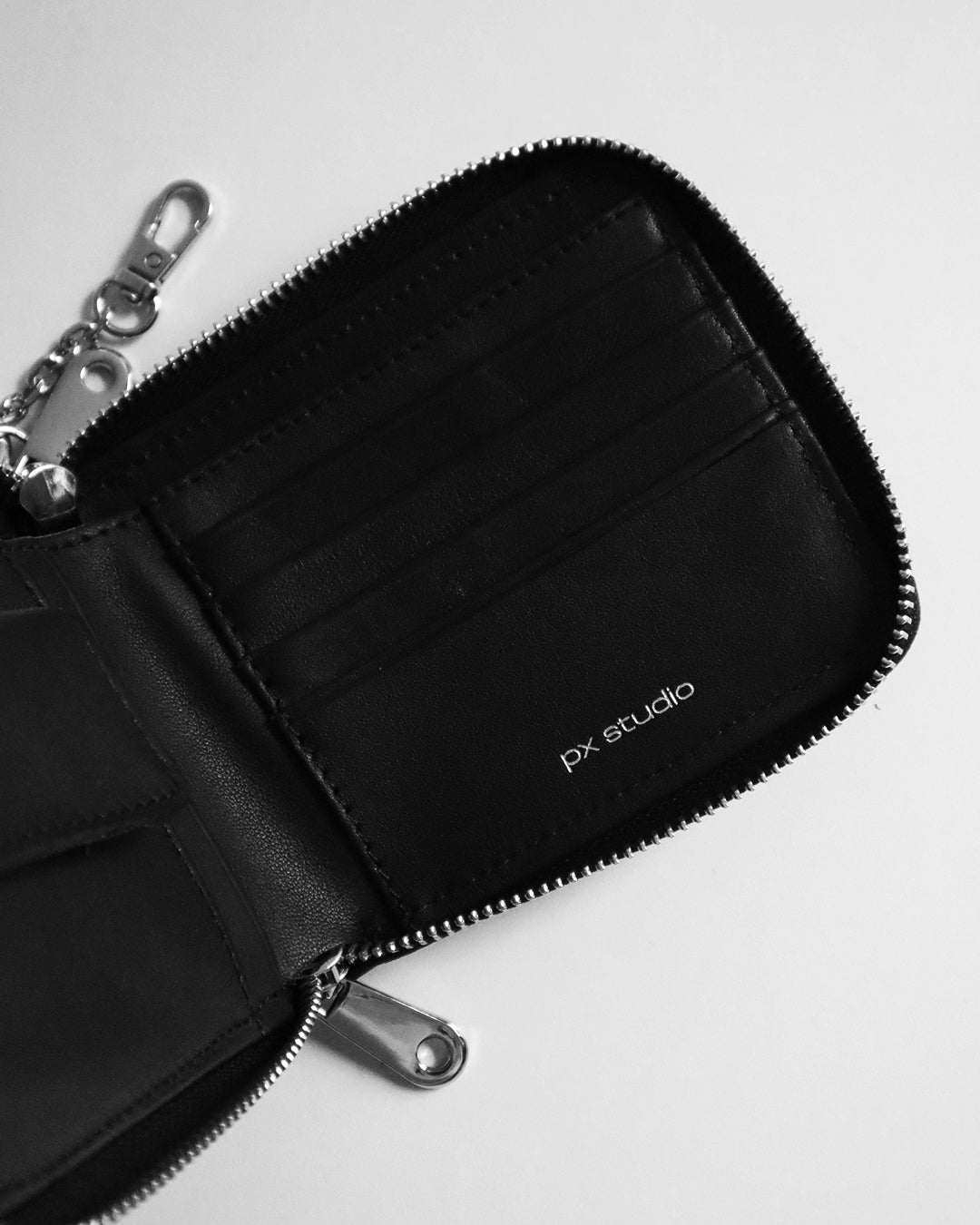 POCKET WALLET LEATHER BLACK