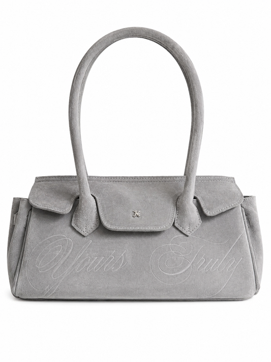 SUEDE CARRYALL MINI GREY