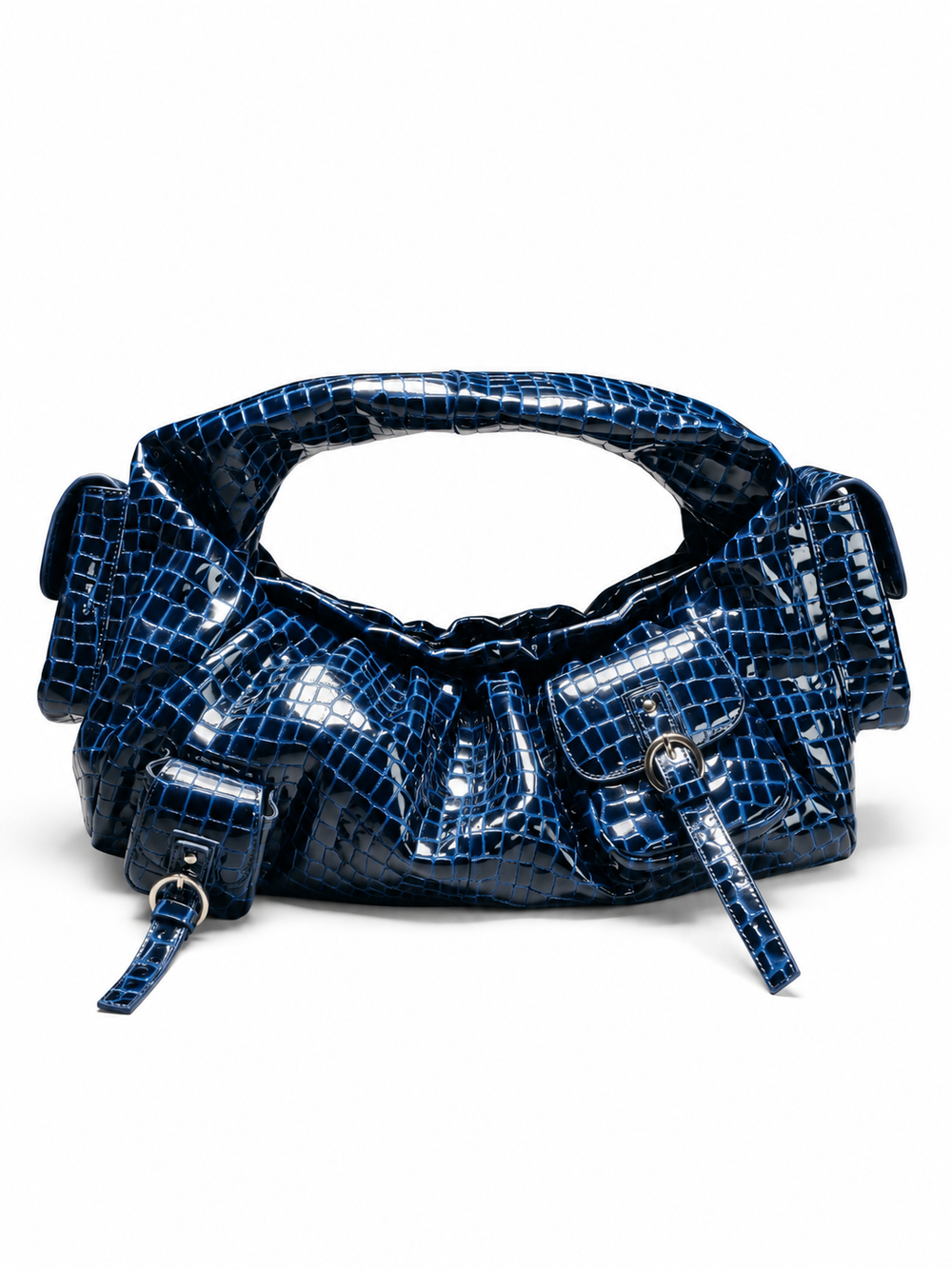 BETTY BAG CROC BLUE