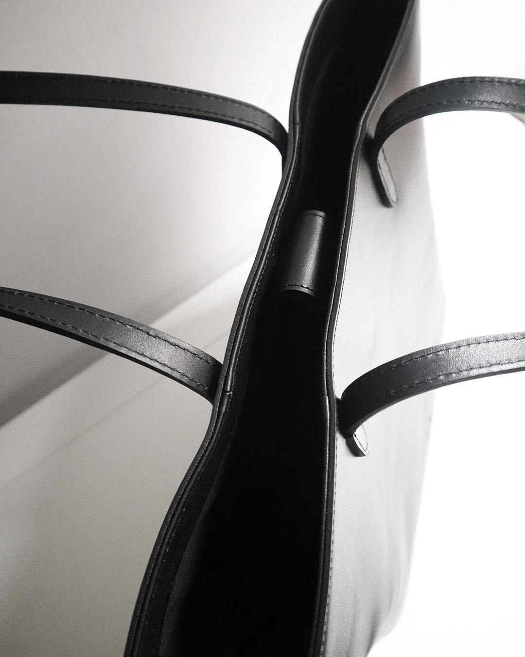 LEATHER AIRBRUSH TOTE BAMBI BLUE