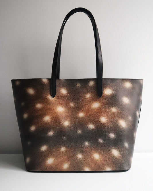 LEATHER AIRBRUSH TOTE BAMBI