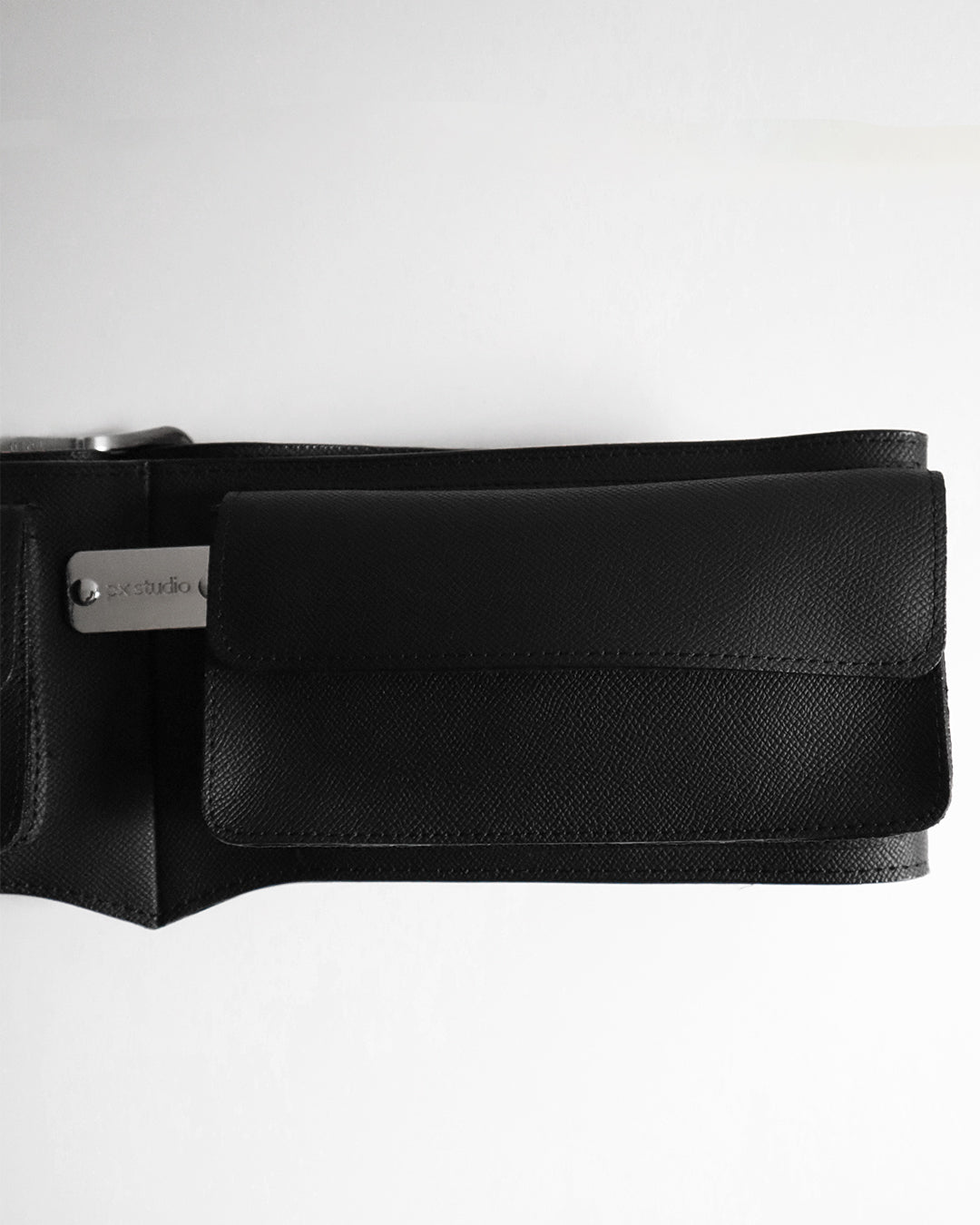 LEATHER BELT BAG BLACK