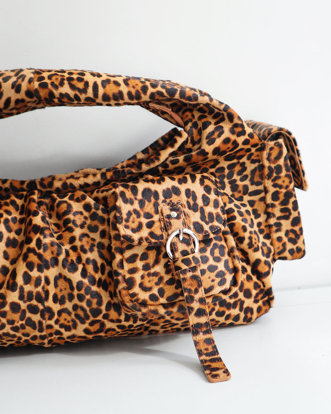 BETTY LEATHER BAG LEOPARD