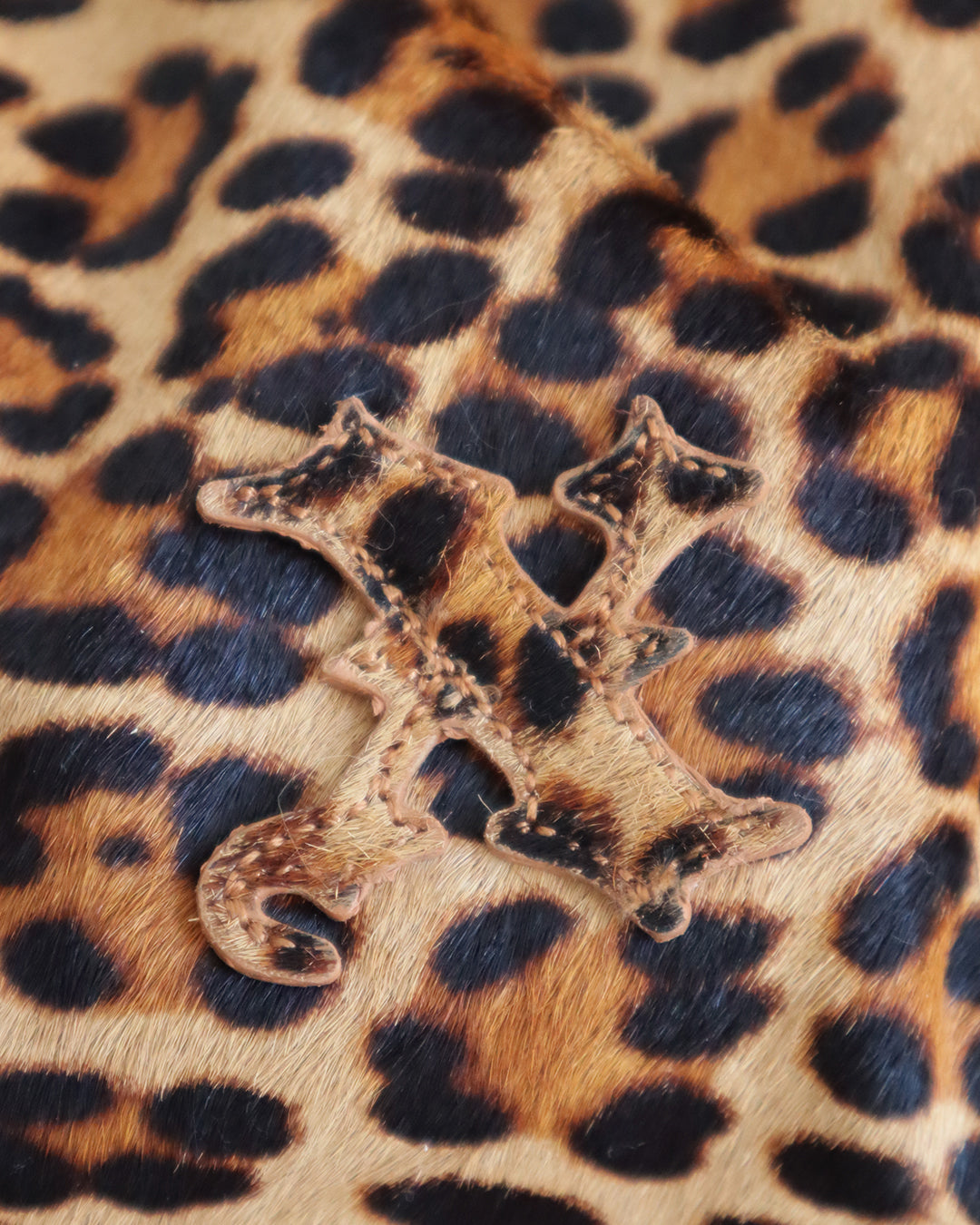 BETTY LEATHER BAG LEOPARD