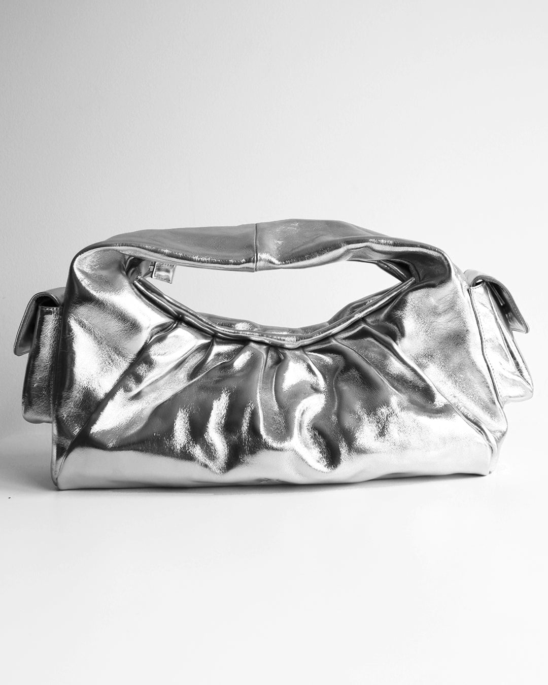 BETTY LEATHER BAG SILVER