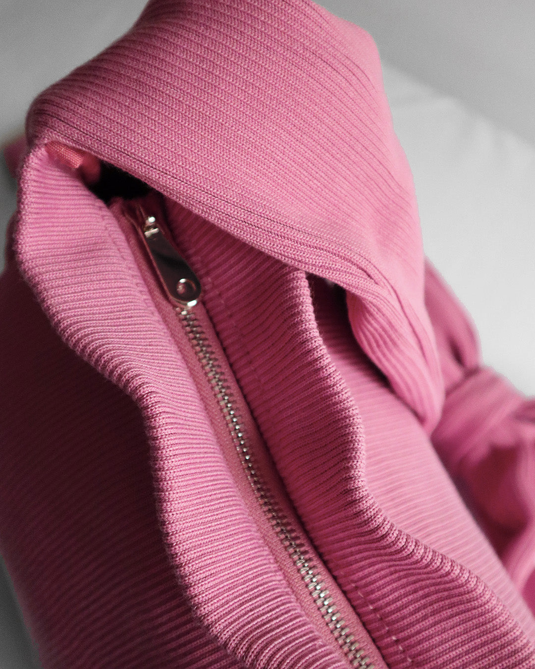 BOW KNIT BAG PINK