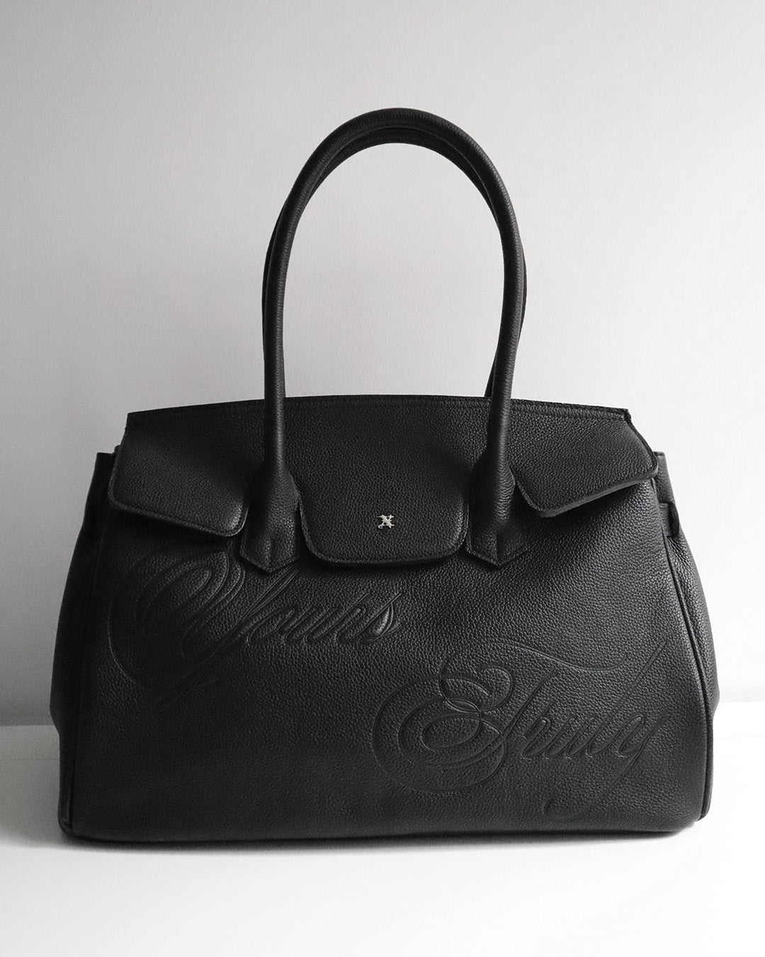 LEATHER CARRYALL BLACK