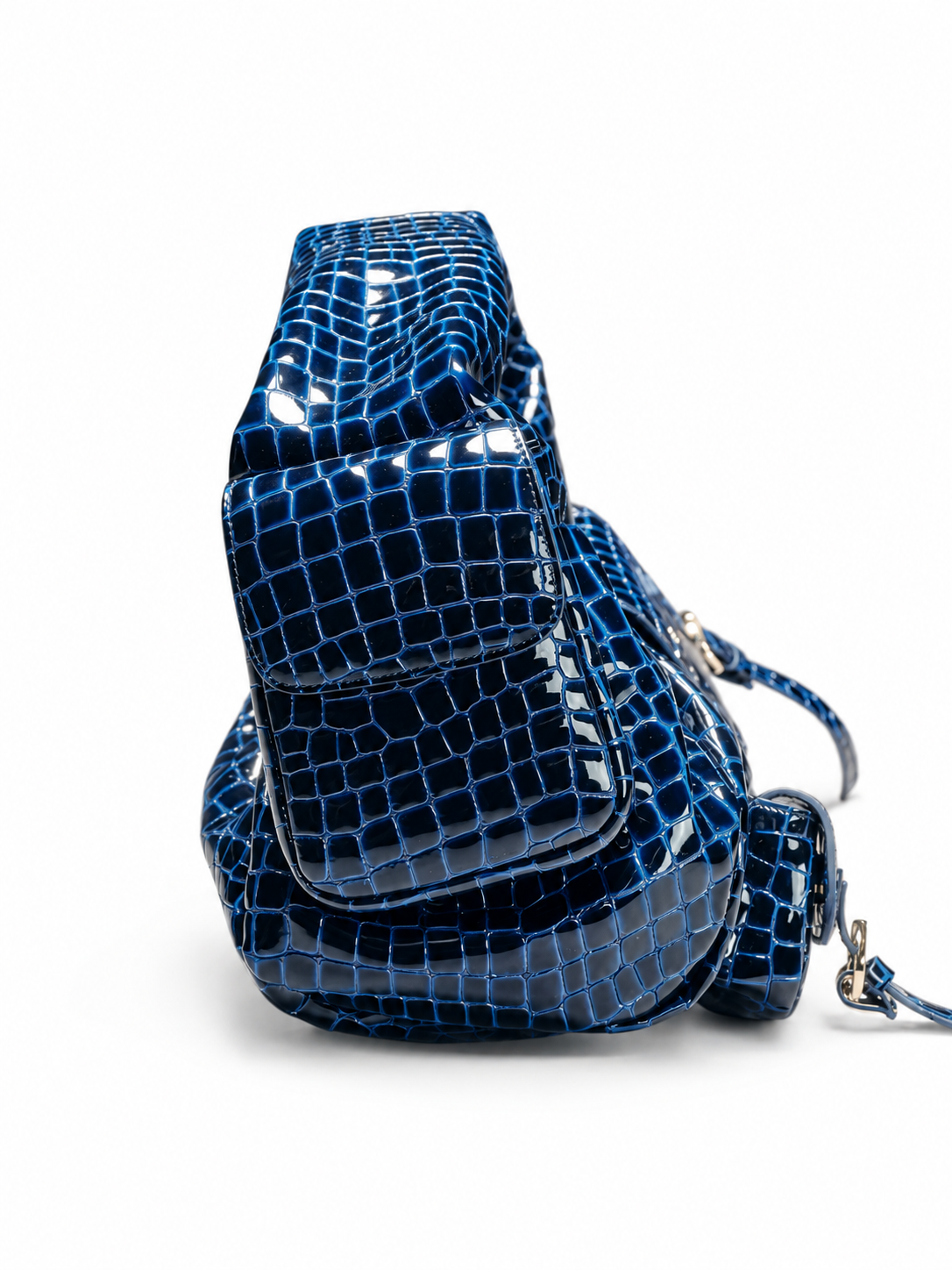 BETTY BAG CROC BLUE