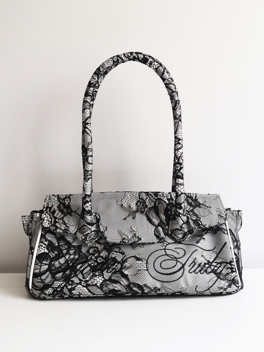 LACE CARRYALL MINI BLACK