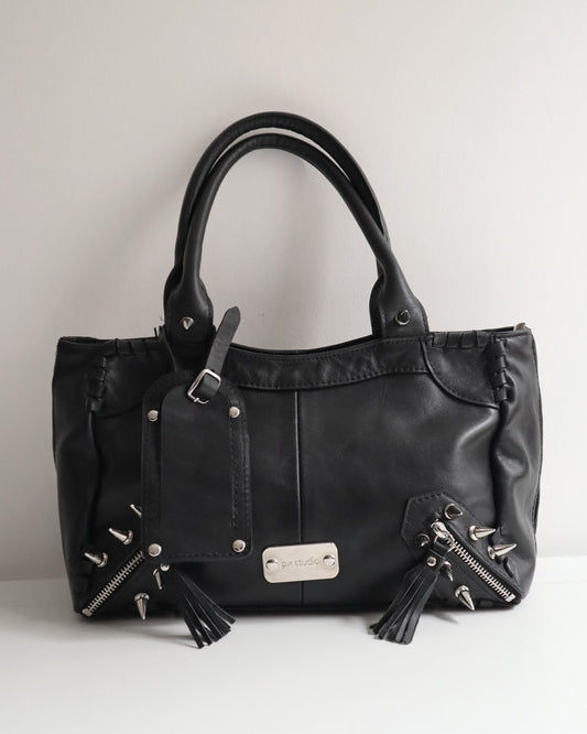 METRO LEATHER BAG BLACK