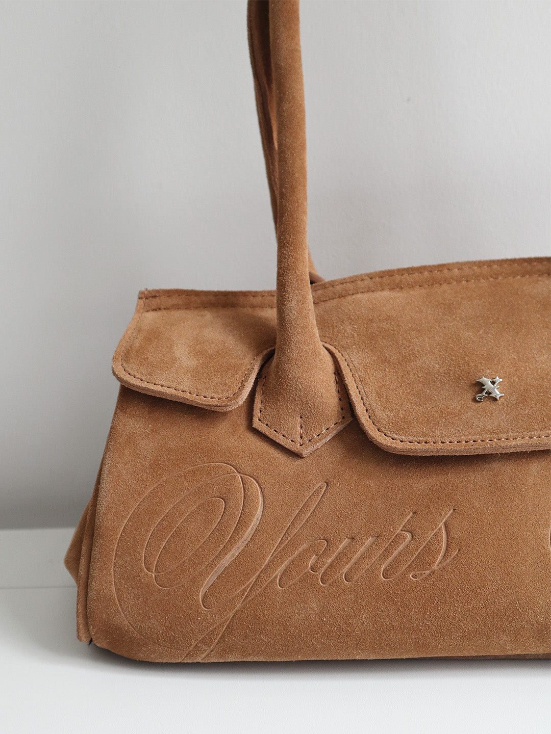 SUEDE CARRYALL MINI BEIGE
