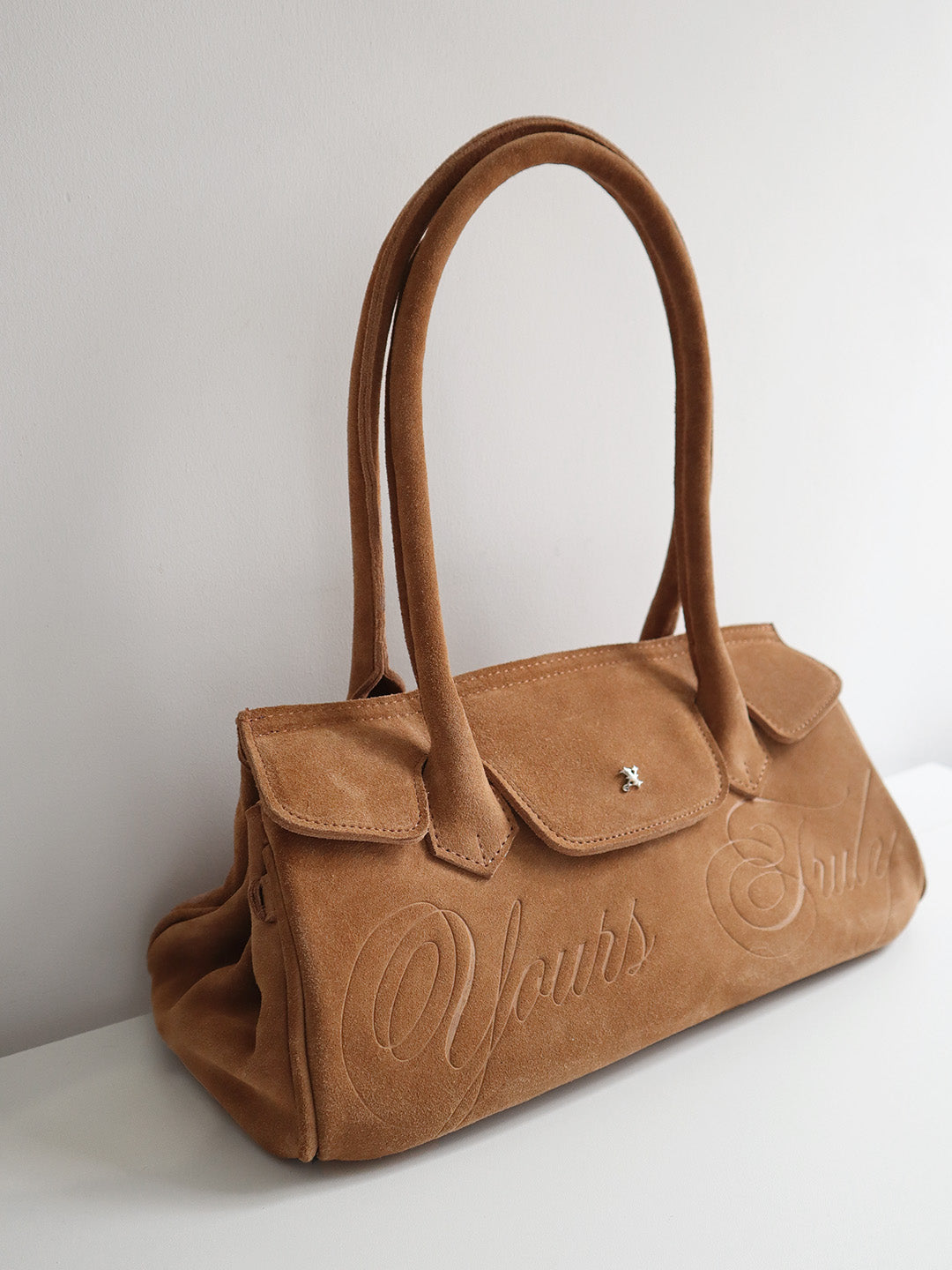 SUEDE CARRYALL MINI BEIGE