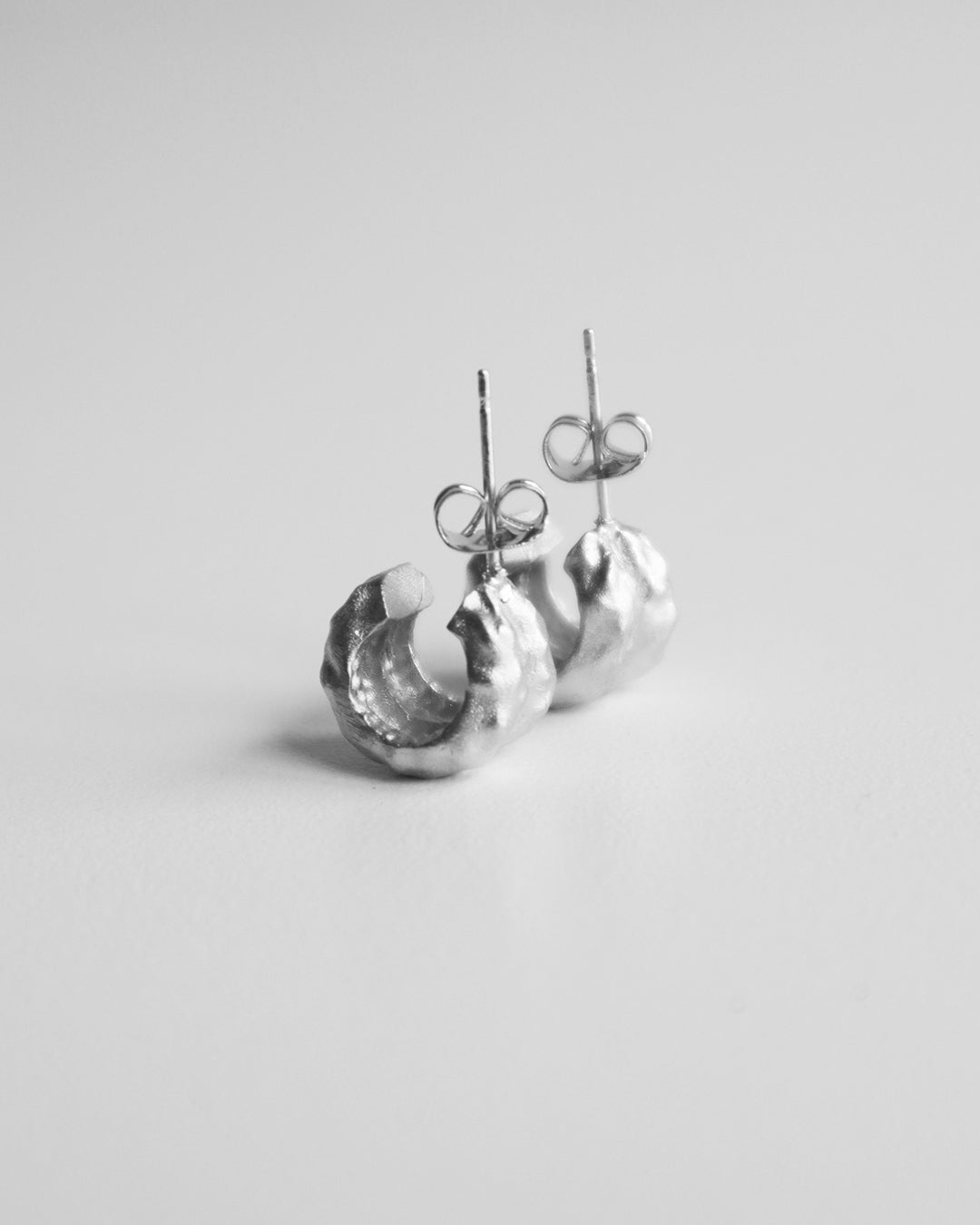 DOUBLE HOOP EARRINGS SILVER (MINIS)