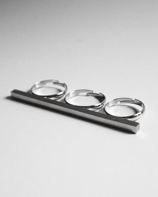 KNUCKLE RING SILVER