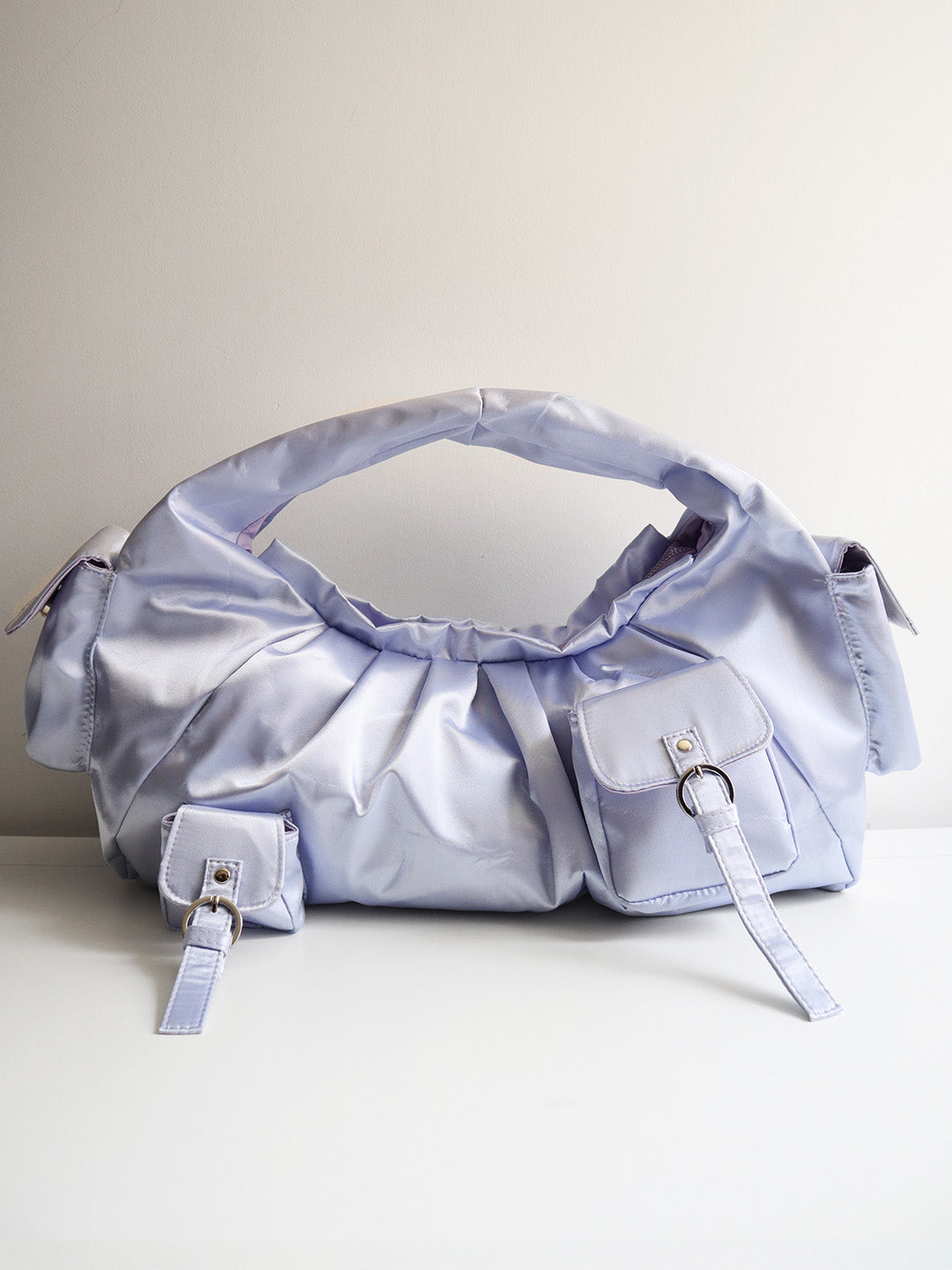 BETTY SATIN BAG BLUE