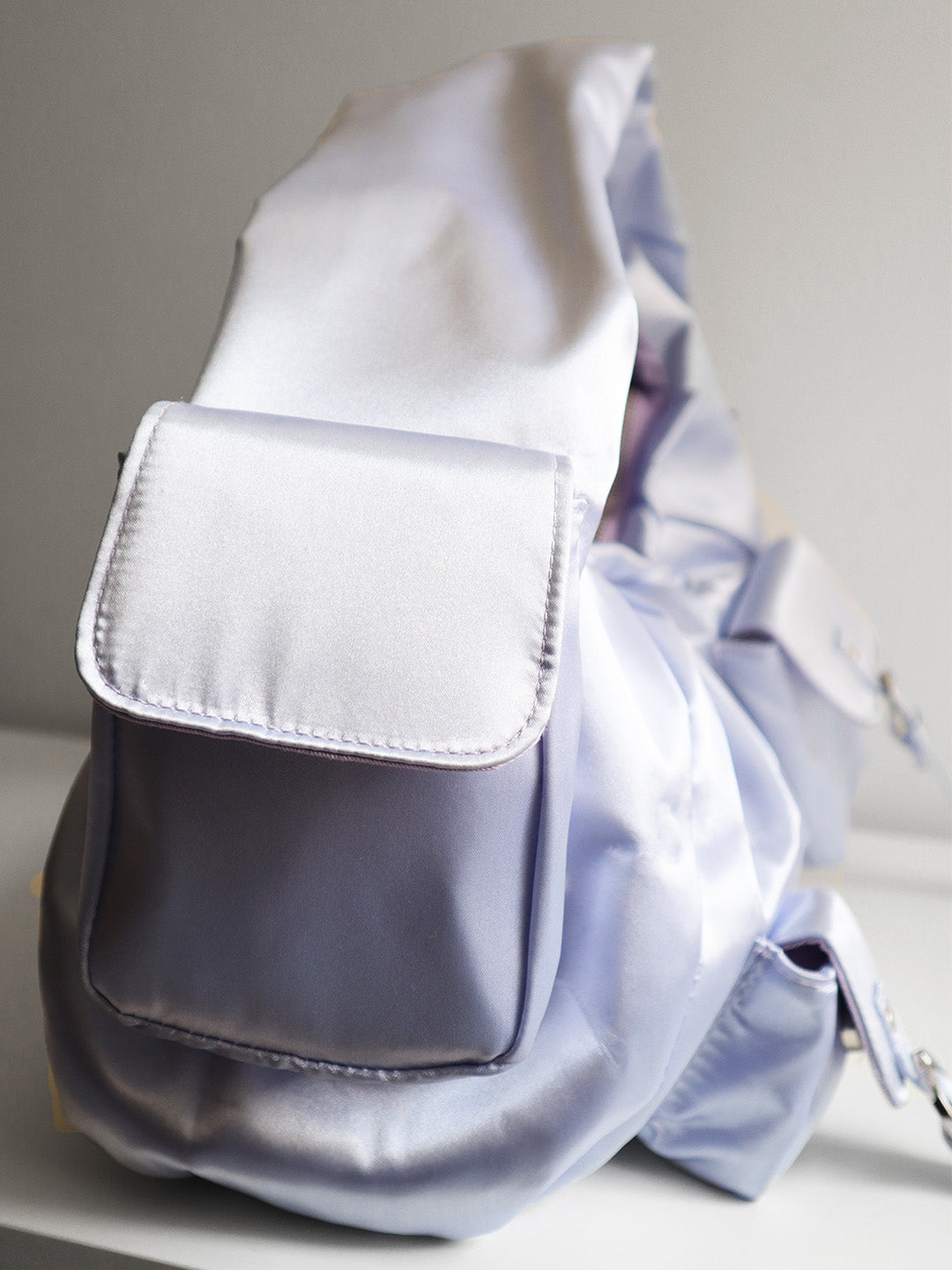 BETTY SATIN BAG BLUE