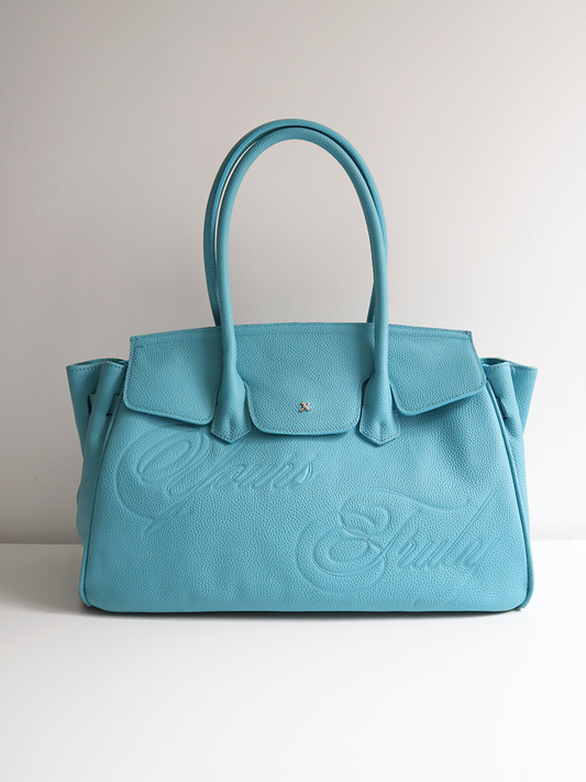 LEATHER CARRYALL TEAL