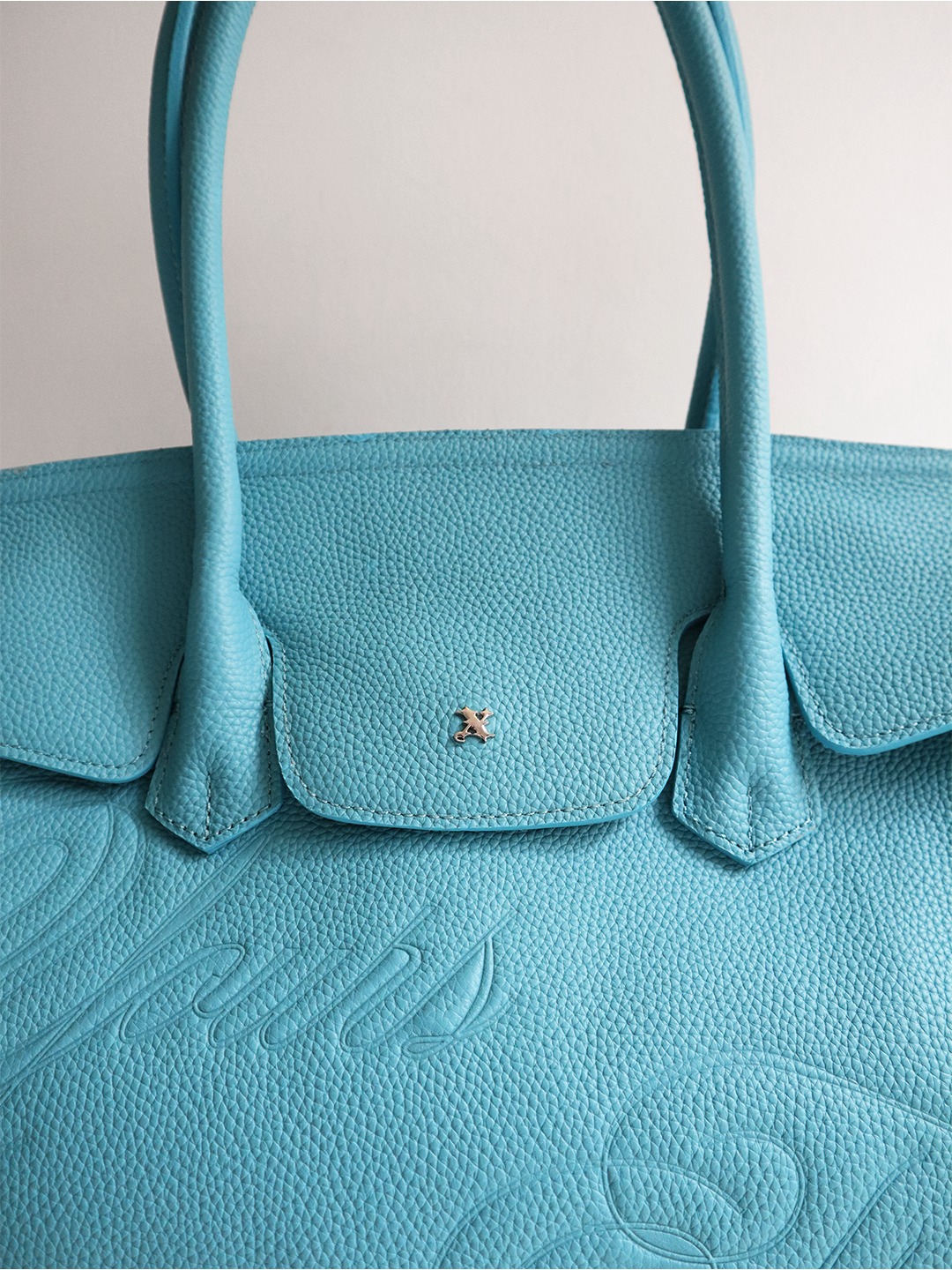 LEATHER CARRYALL TEAL