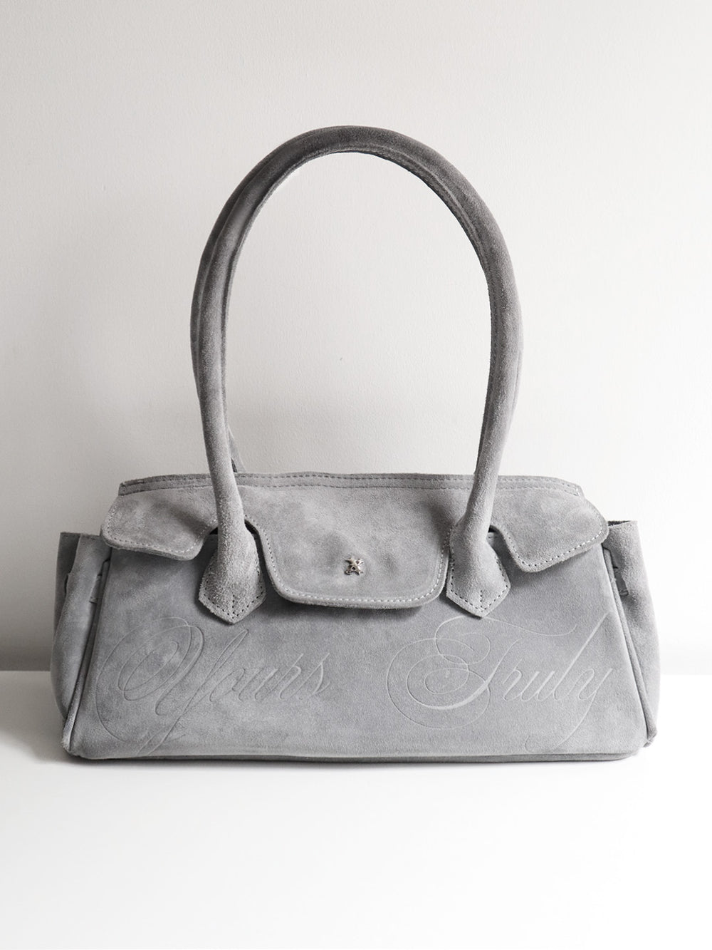 SUEDE CARRYALL MINI GREY
